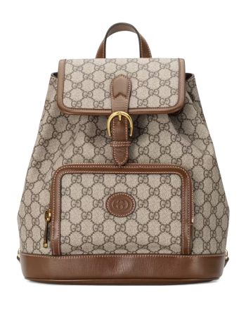 Gucci Backpack With Interlocking G 674147 Dark Coffee